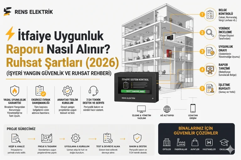 ⚡ İtfaiye Uygunluk Raporu Nasıl Alınır? Ruhsat Şartları (2026)