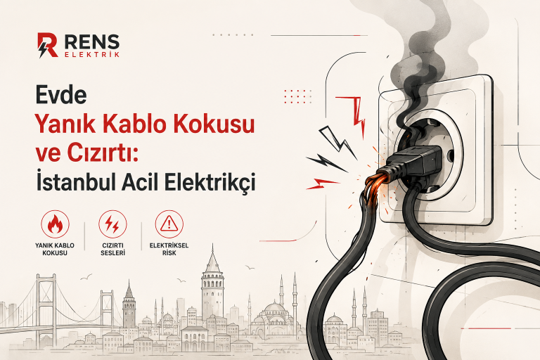 Evde Yanık Kablo Kokusu ve Cızırtı: İstanbul Acil Elektrikçi